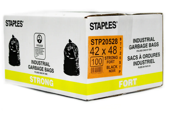 Garbage Bags - X Strong - Black - 42"X48"