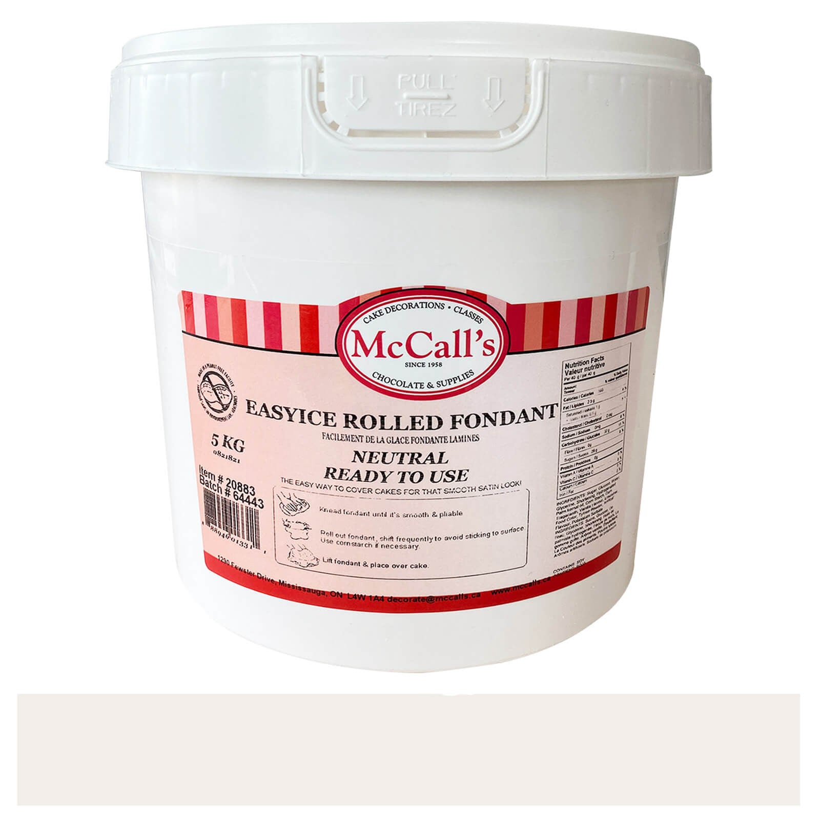 McCall's - Fondant Easyice Neutral 5 Kg.