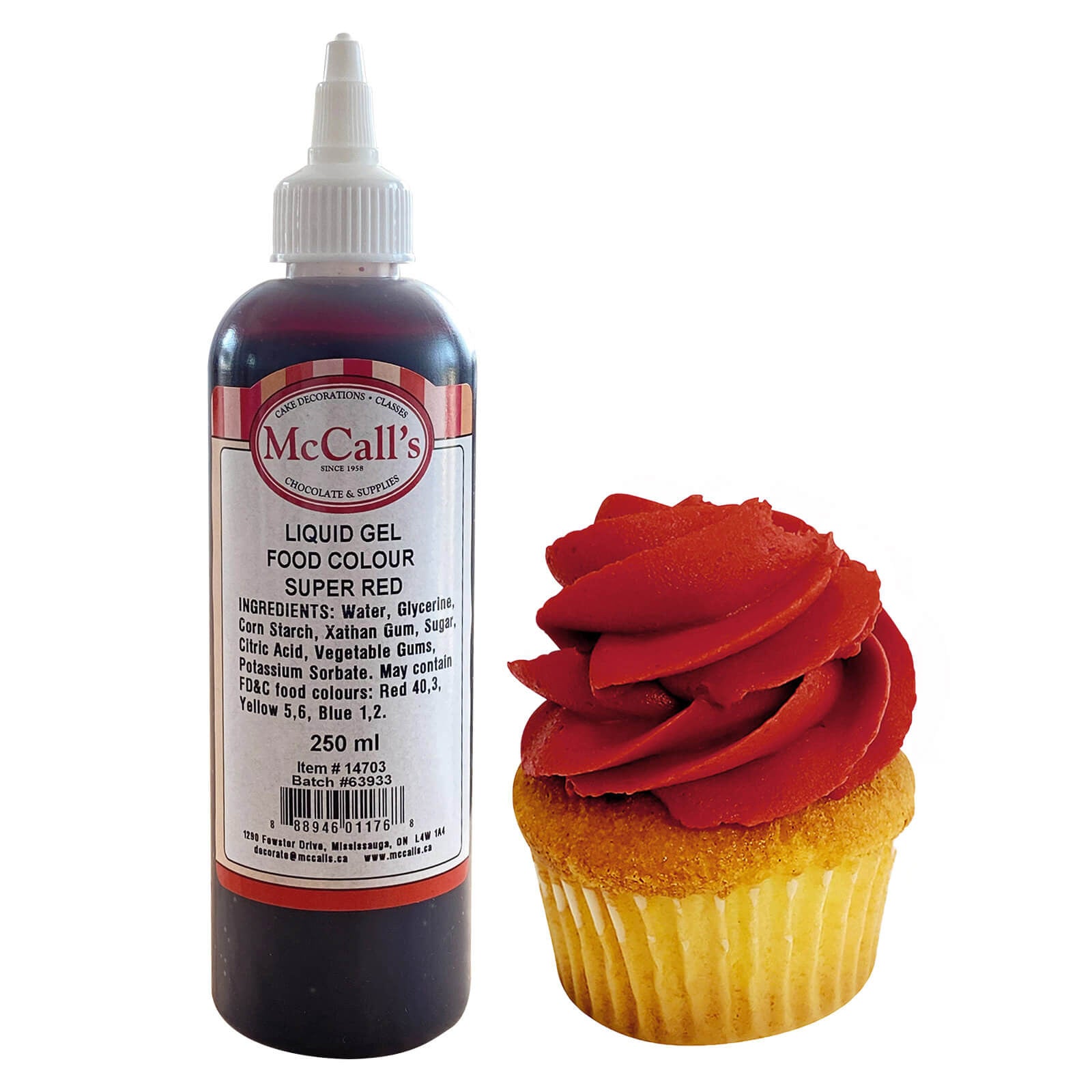 McCall's - Gel Liquid Food Color Super Red 10.5Oz