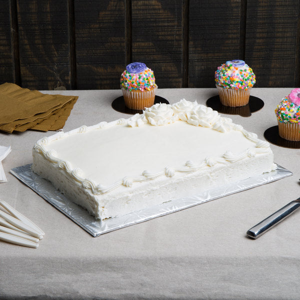 Enjay - 13.75X18.75X1/4 - Cake Board (Foldunder) - Silver