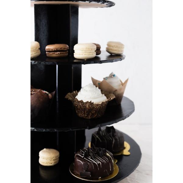 Enjay - 3 Tier Cupcake Stand - Black