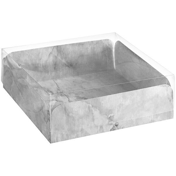 Enjay - 8X8 Marble Meats & Treats Box w/ Lid