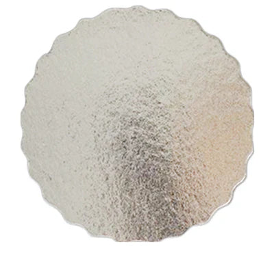 Enjay - Silver Round Scalloped Edges Cake Pad - 10"