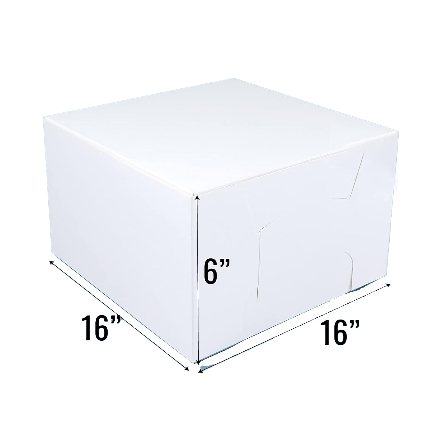White Cake Boxes - 16X16X6