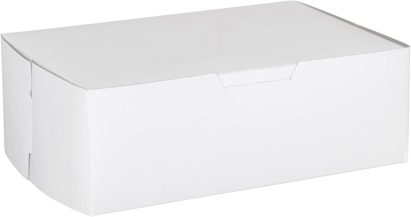 White Cake Boxes - 10X7X3.5 - 100Ct