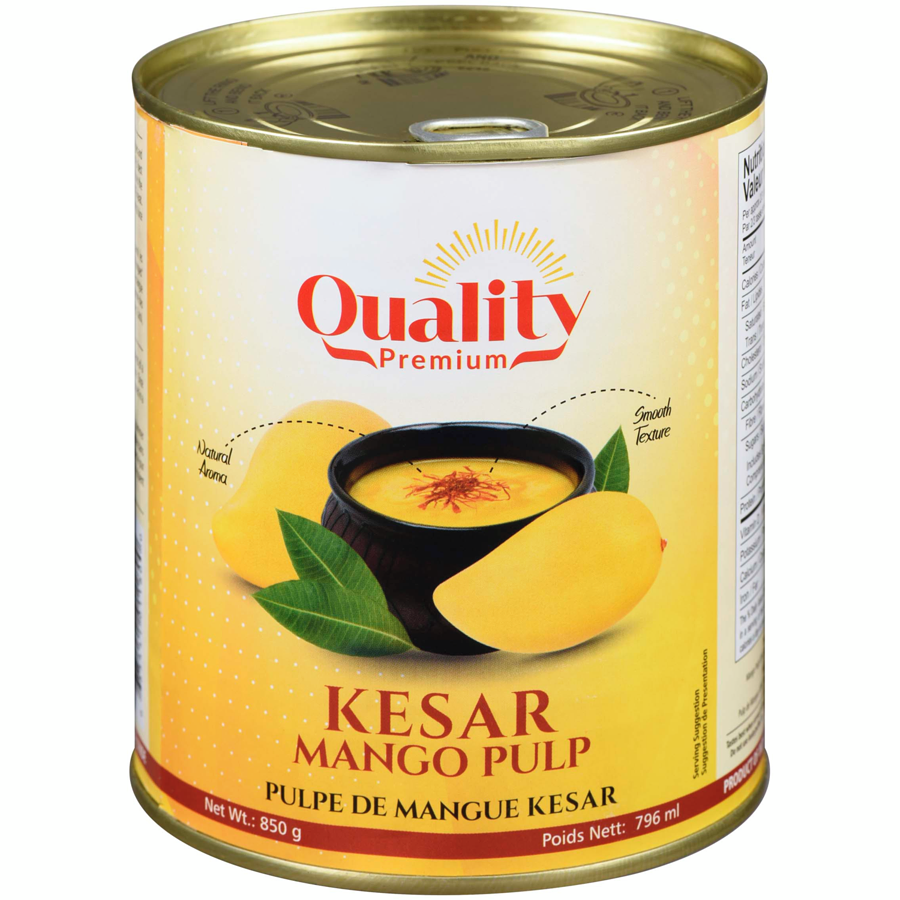 Quality - Kesar - Mango Pulp - 6/Cs