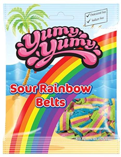 Yummy Yummy - Sour Rainbow Belts - 128g