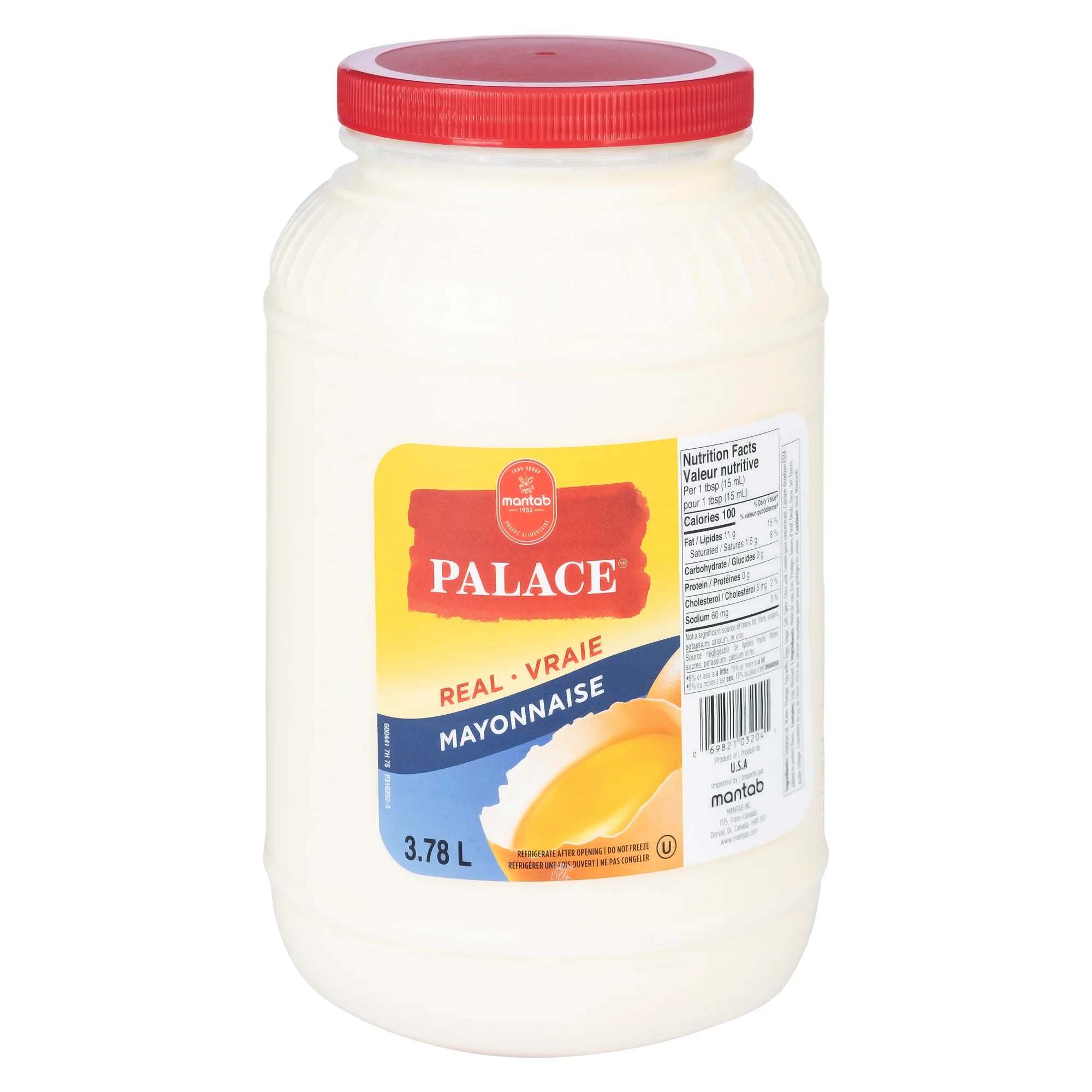 Mantab - Real Mayonnaise - 3.78L
