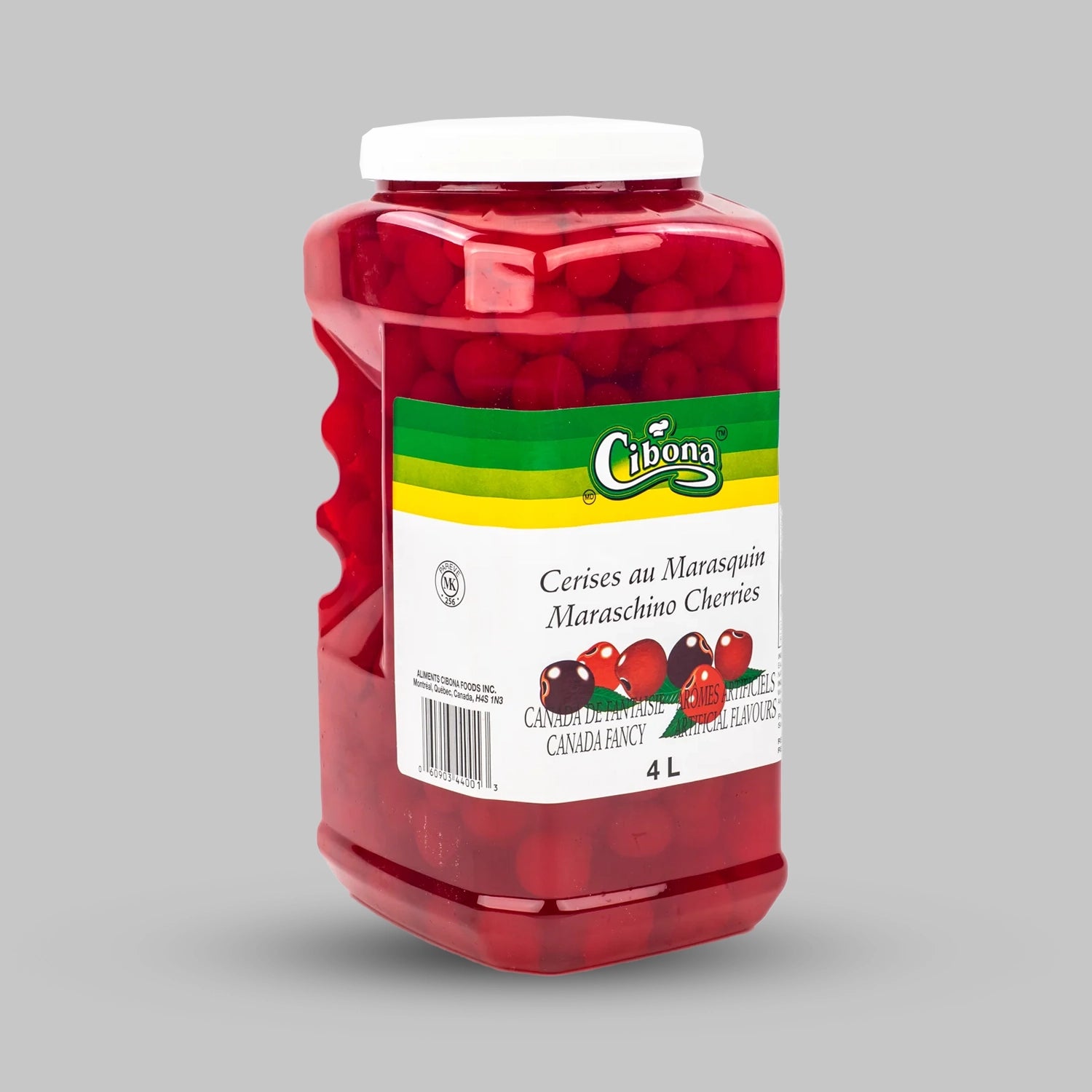 Cibona - Red Cocktail Cherry With Stem - 4L