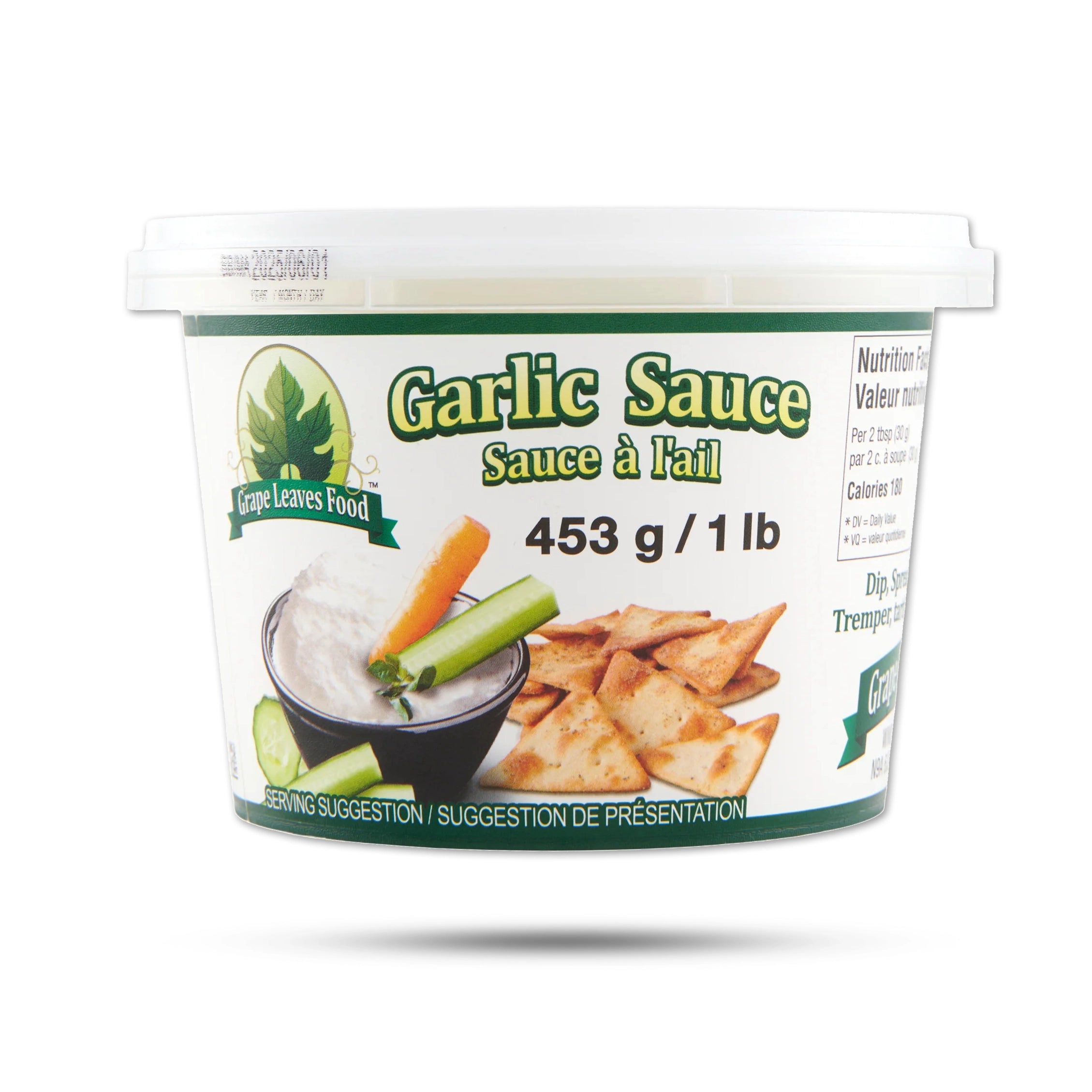 Grape Leaves - Garlic Sauce - 1Lb