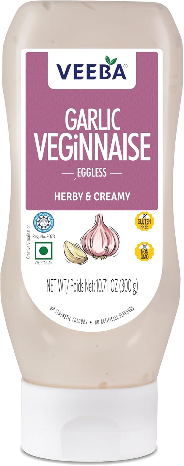 Veeba Garlic Veginnaise Eggless - 300g