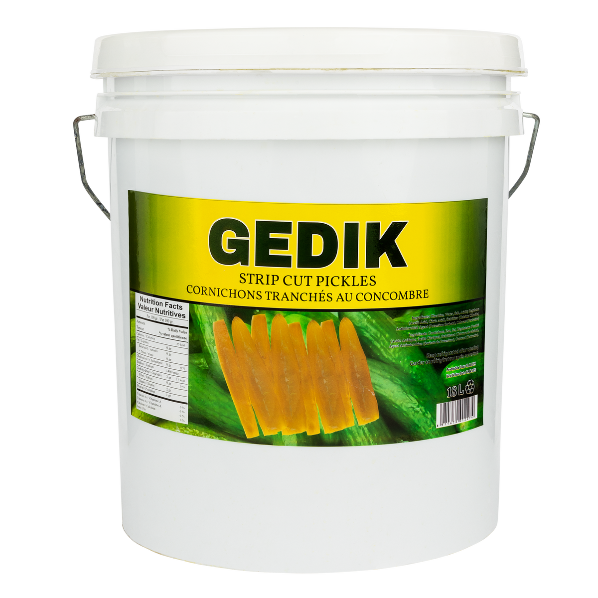 Gedik - Dill Pickles - Sliced - 18L
