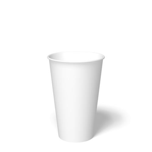 16oz Hot Paper Cups - White design
