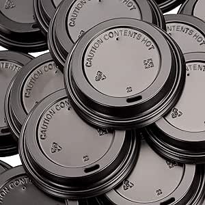 Dome Lid Black For 10oz-24oz paper Cup