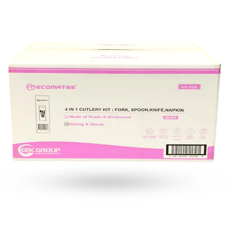 Wrapped 4pc Cutlery Kit (F/K/S/N)