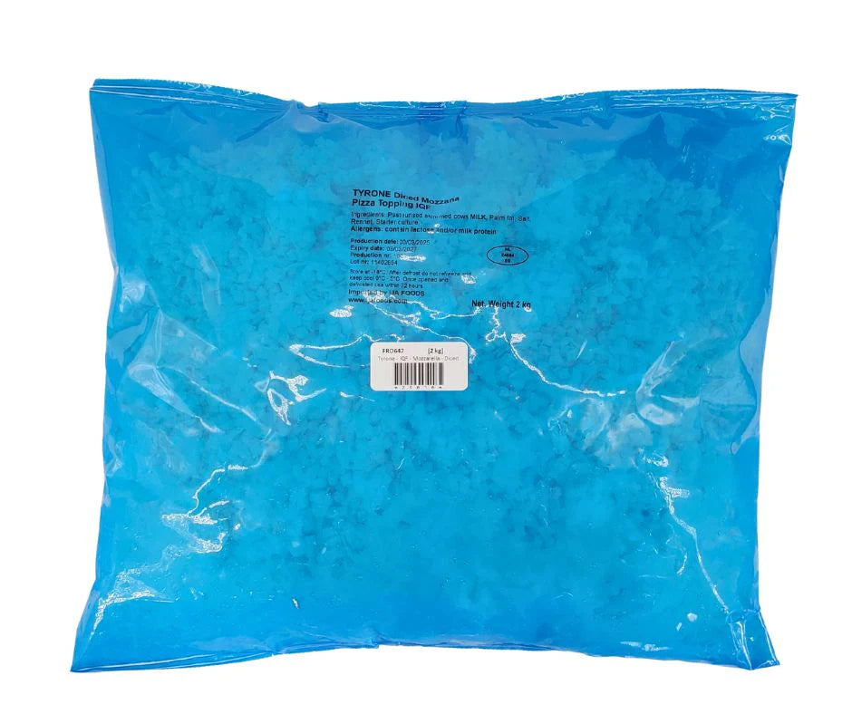 Tyrone - Diced Cheese Topping - 2Kg