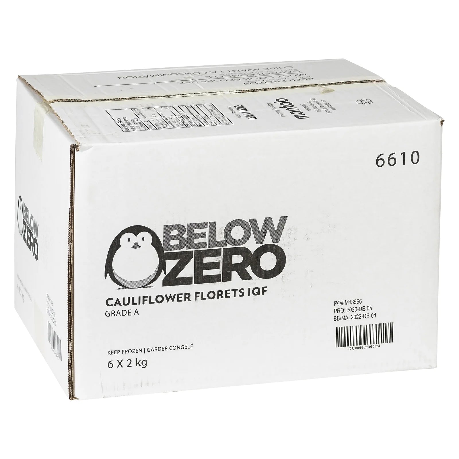 Below Zero - IQF Cauliflower Florets