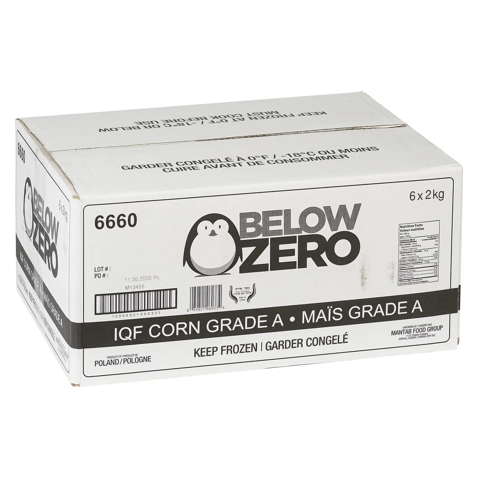 Below Zero - IQF Corns