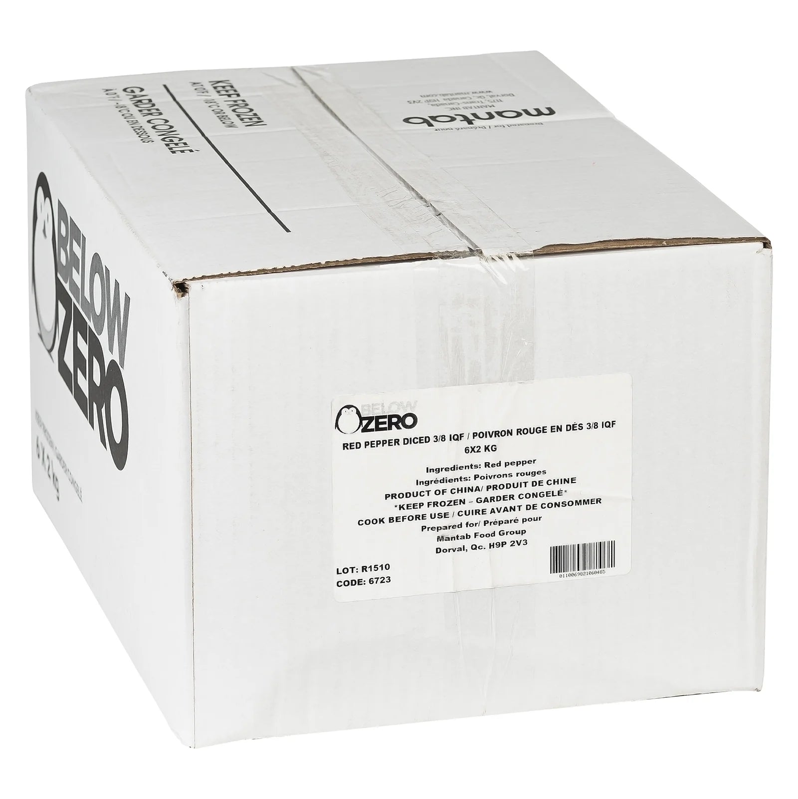 Below Zero - IQF Diced Red Peppers