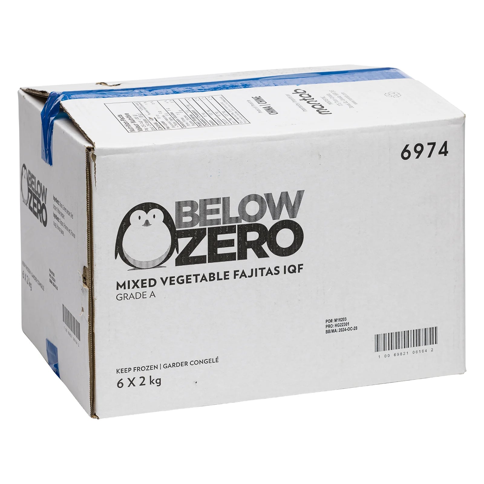 Below Zero - IQF Fajita Vegetable Mix