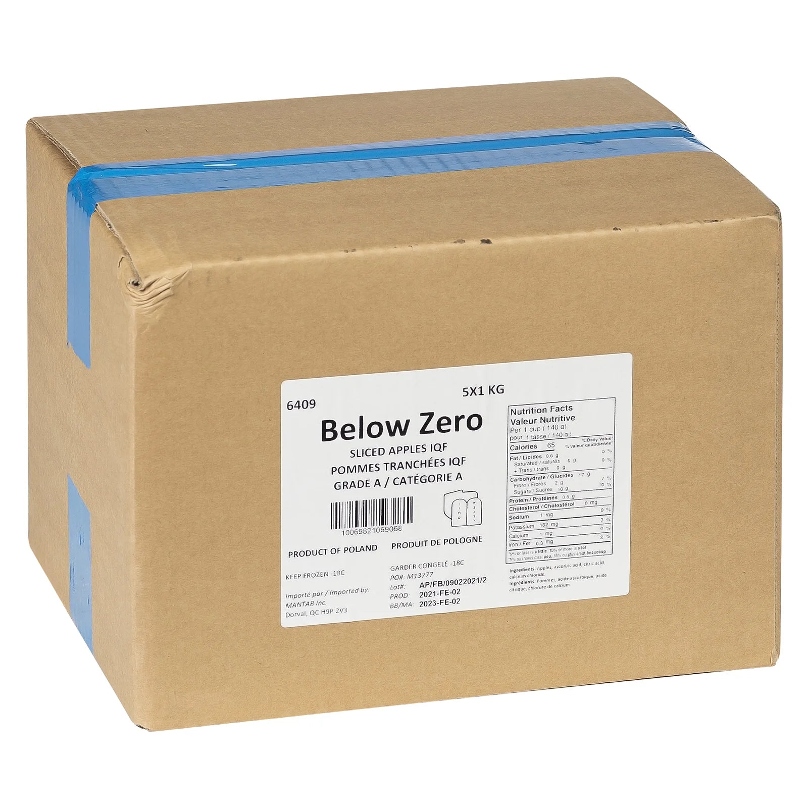 Below Zero - IQF Apples Sliced