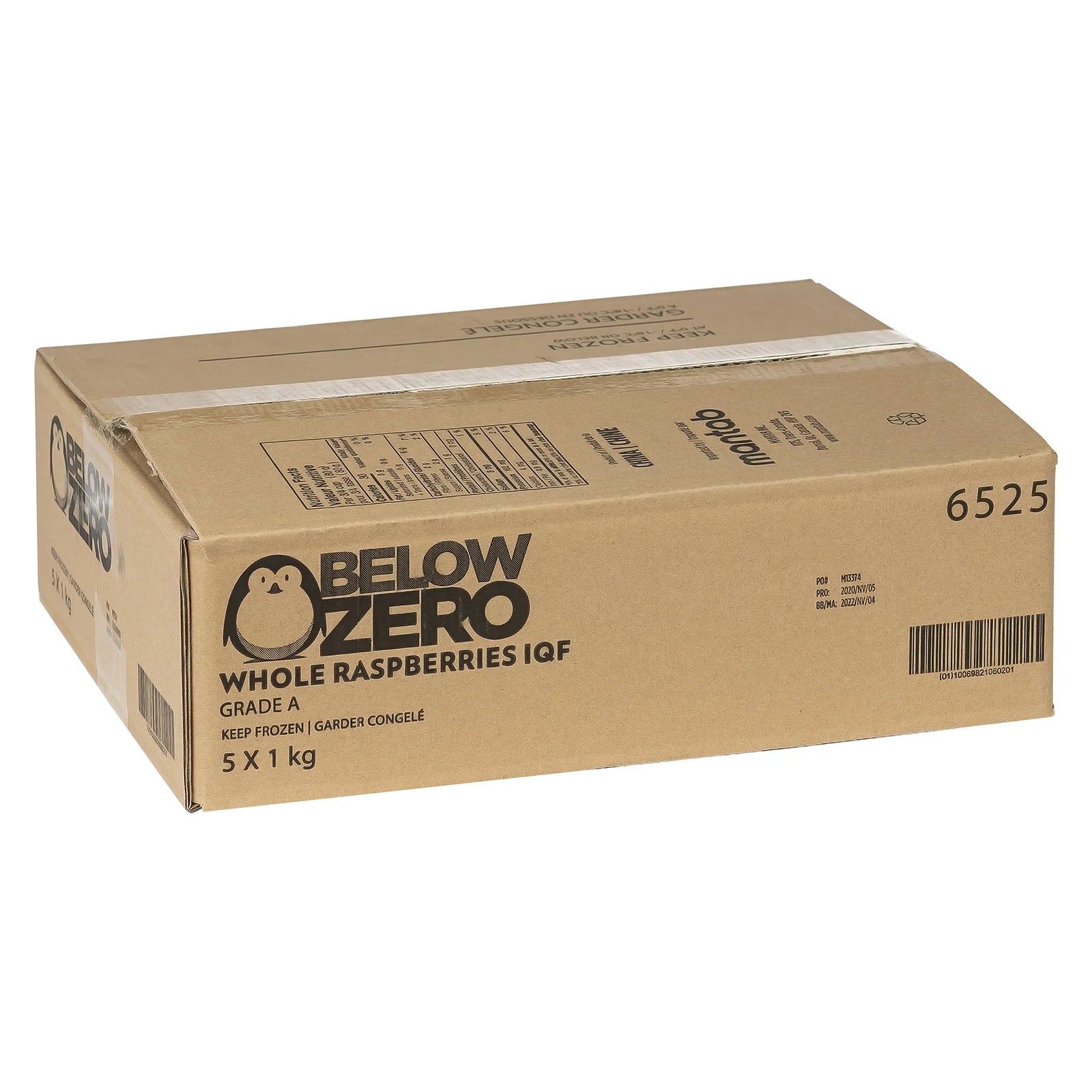 Below Zero - IQF Whole Raspberries