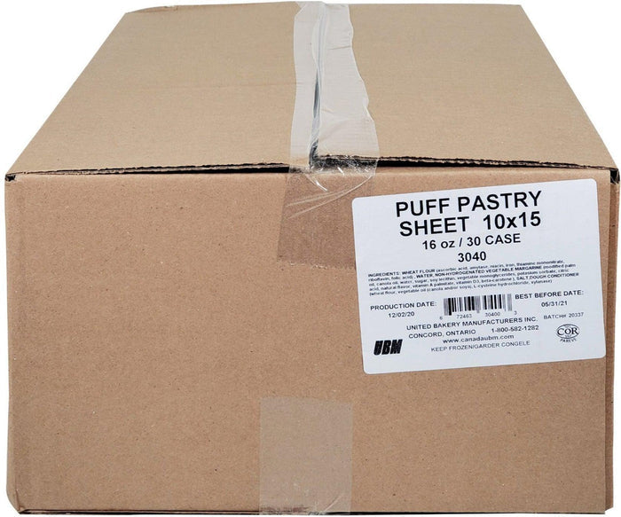 United Bakery - Puff Pastry Sheets 10"x15"
