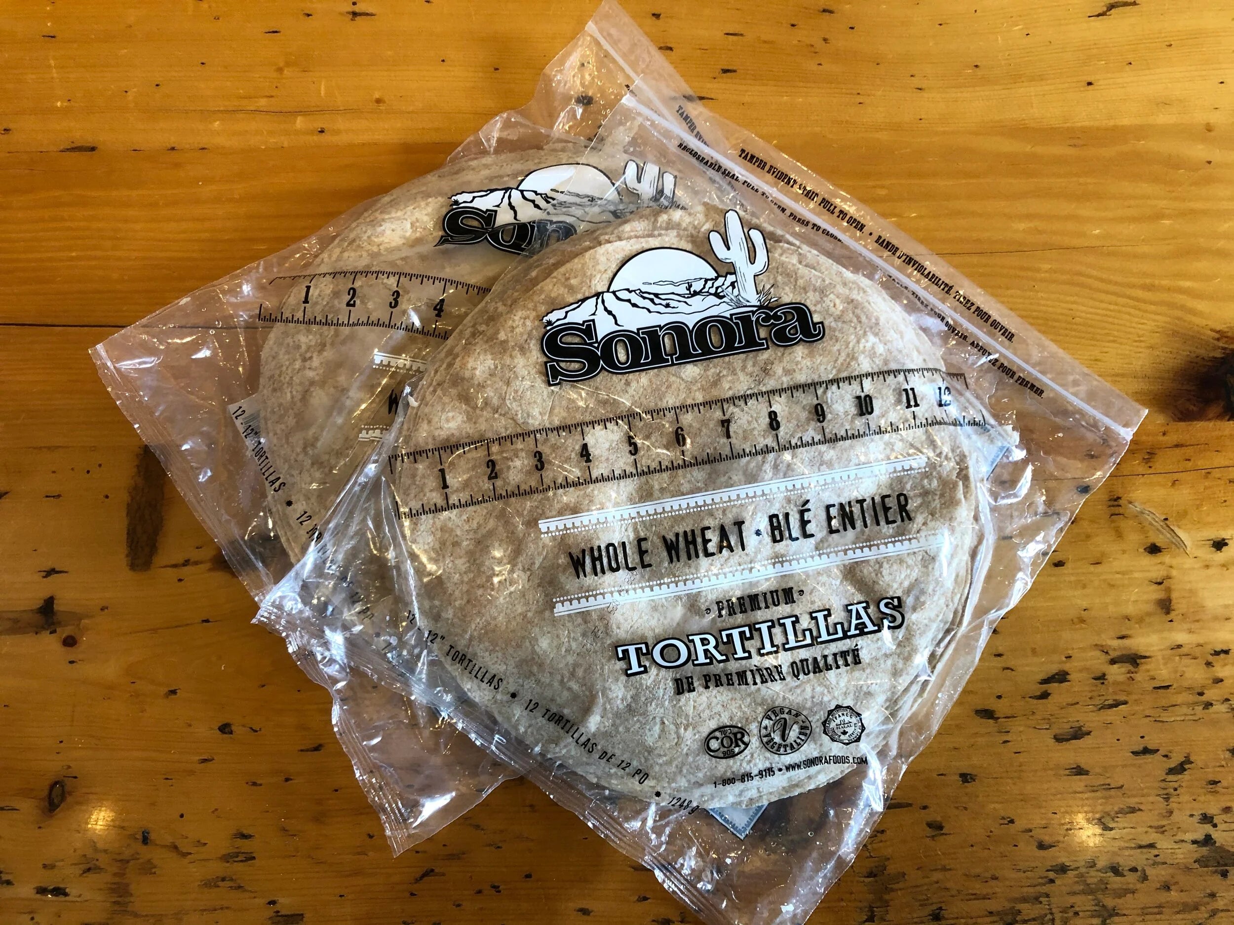 Sonora - Tortilla - 12"- Whole Wheat - 221028