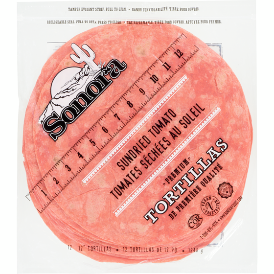 Sonora - Tortilla - 12" - Sundried Tomato - 221078