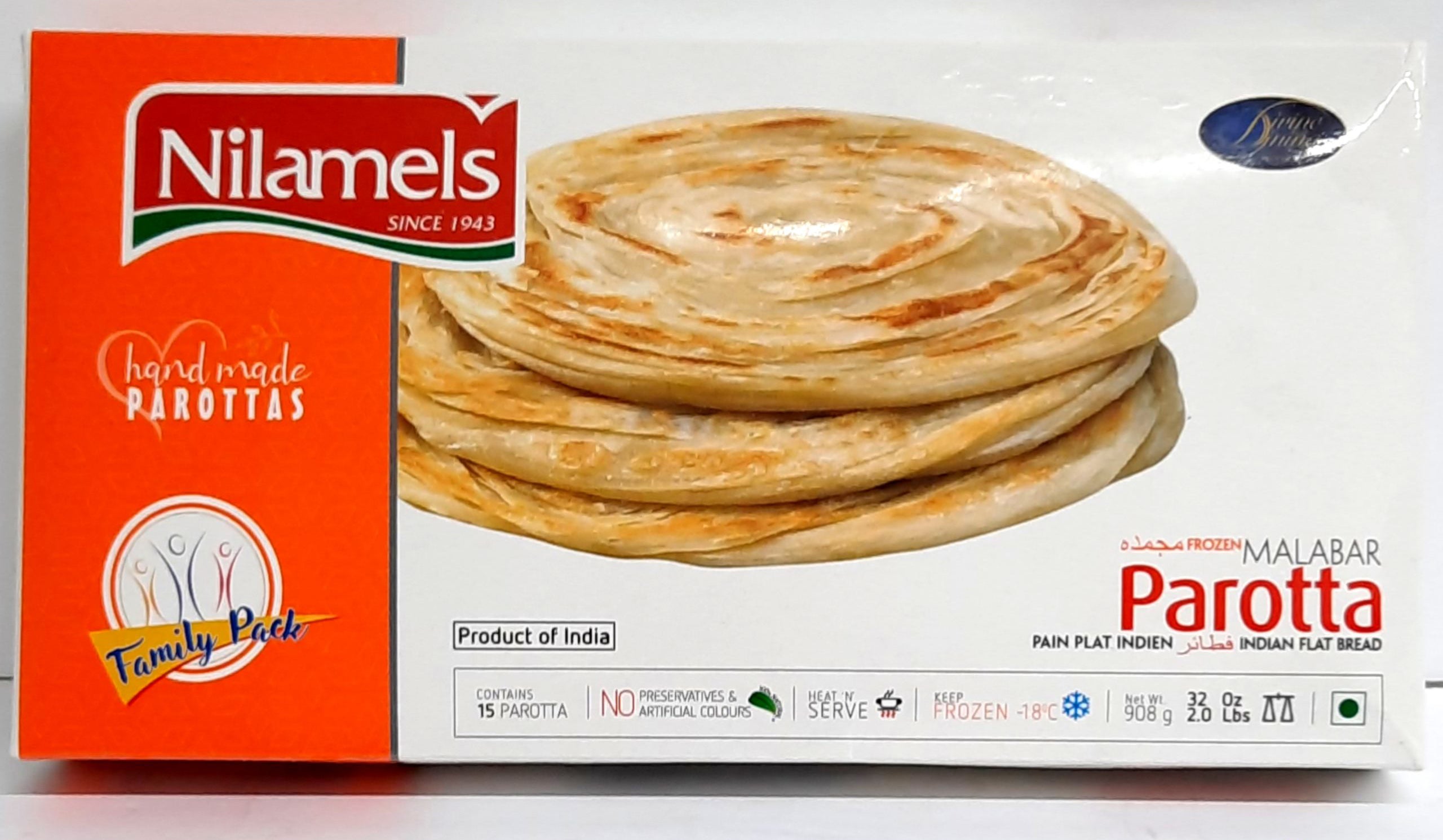 Nilamel's - Malabar Parotta - 908g