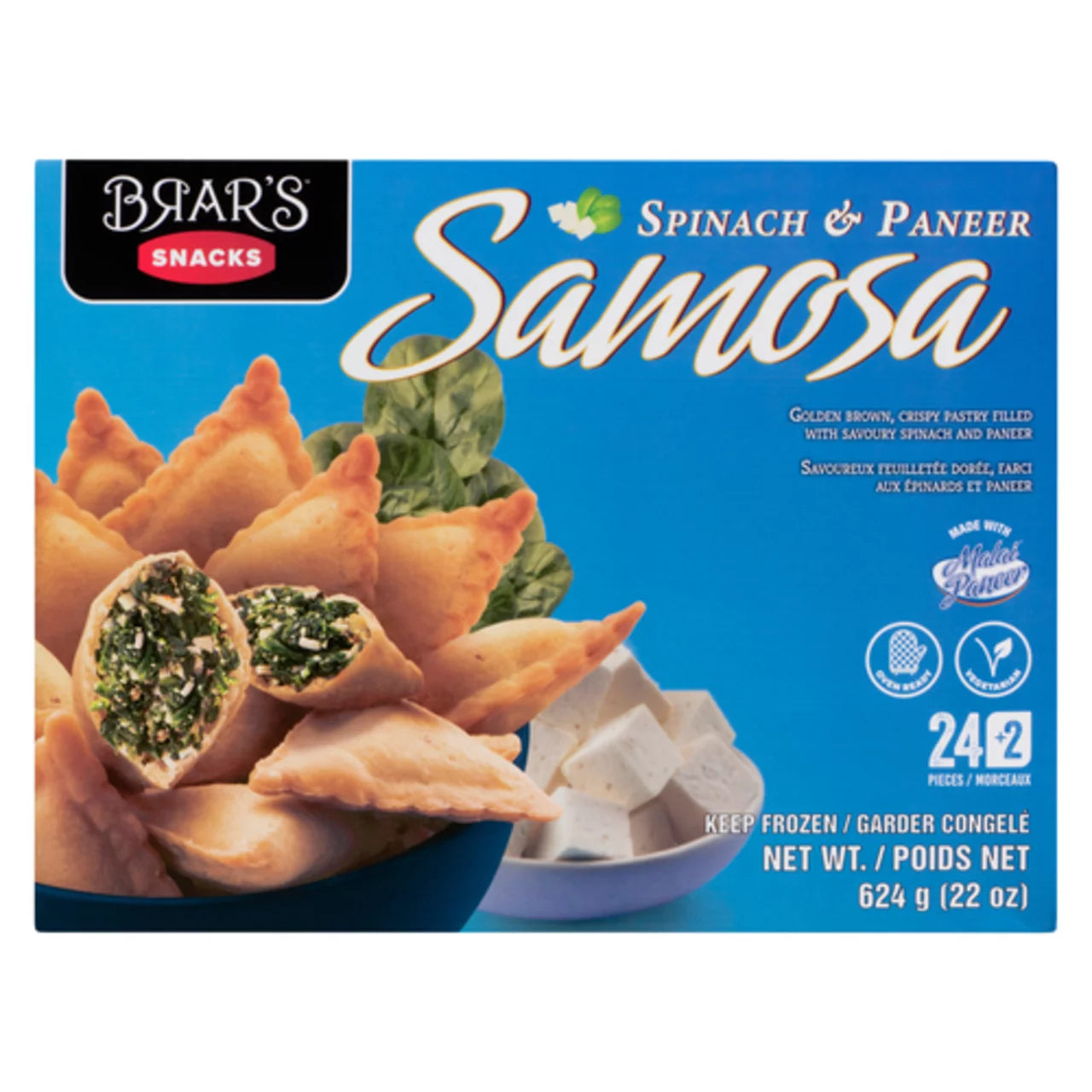 Brar's - Spinach & Cheese Samosa - 624g