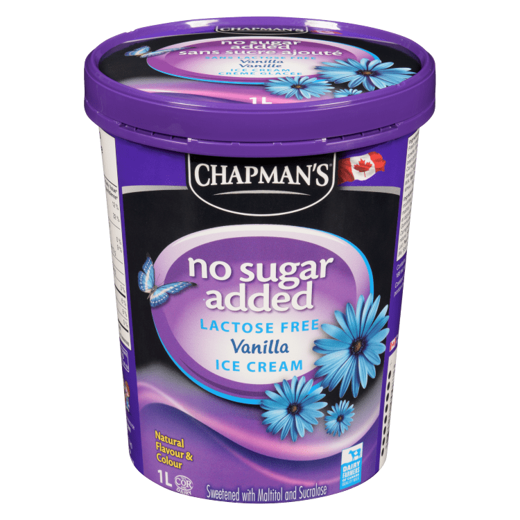 Chapman's - Ice Cream - Vanilla - No Sugar Added - 1L