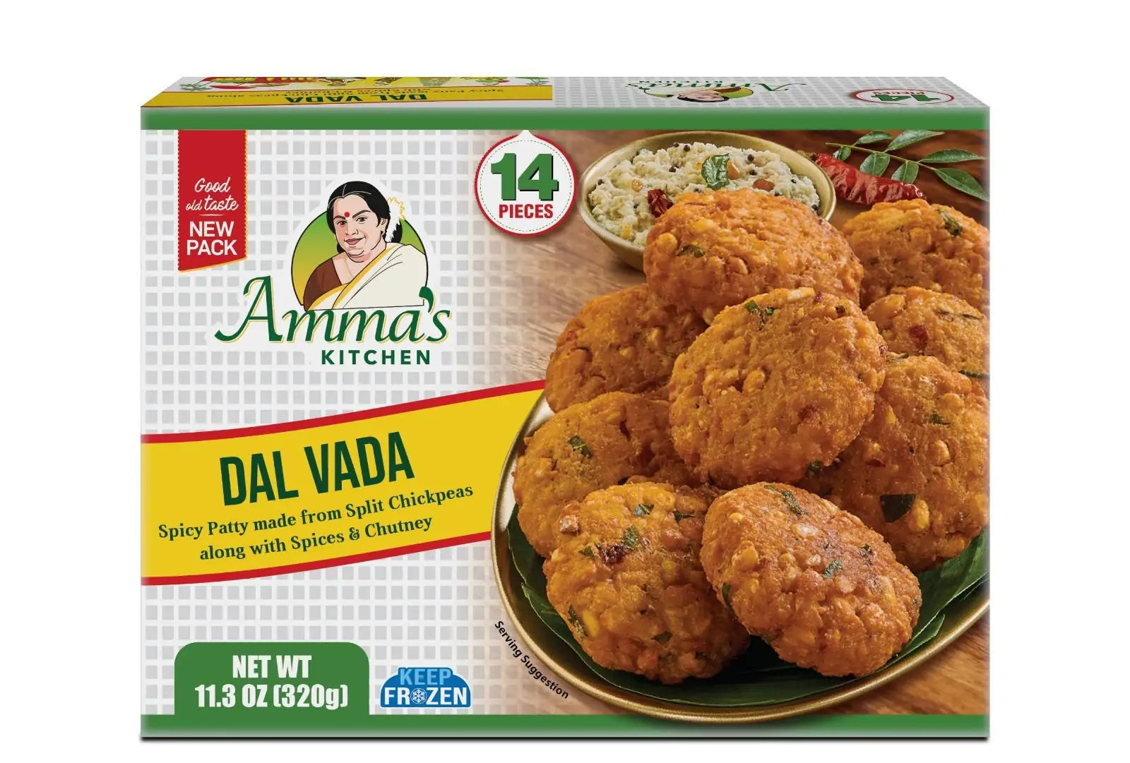 Amma's Kitchen - Dal Vada W/ Chutney - 320g