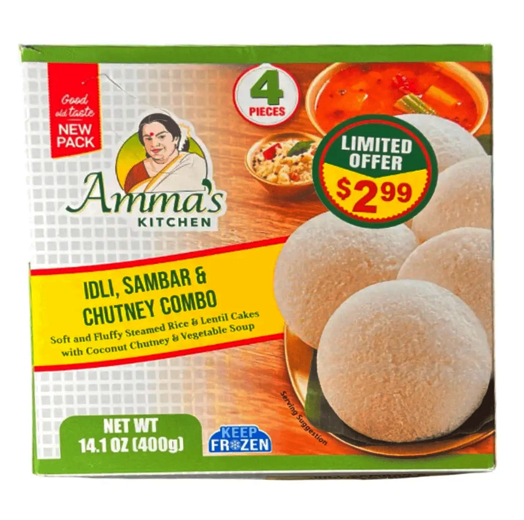 Amma's Kitchen - Idli Sambar Combo w/ Chutney - 400g