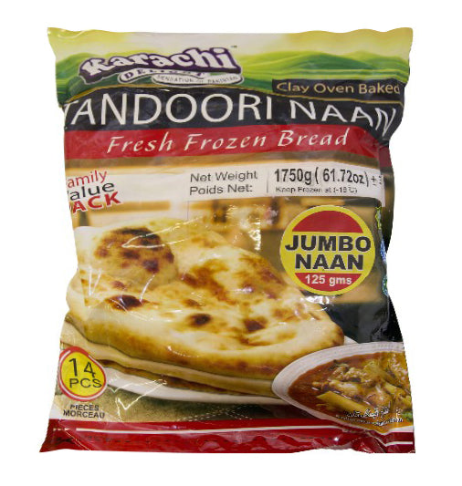 Karachi Delight - Tandoori Naan - Super Jumbo - 14pcs