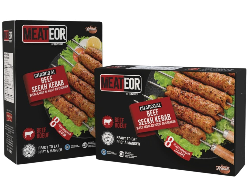 Meateor - Beef Seekh Kebab Hot - 8Ct