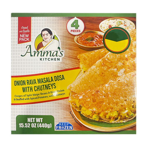 Amma's Kitchen - Onion Rawa Masala Dosa W/ Chutney - 440g