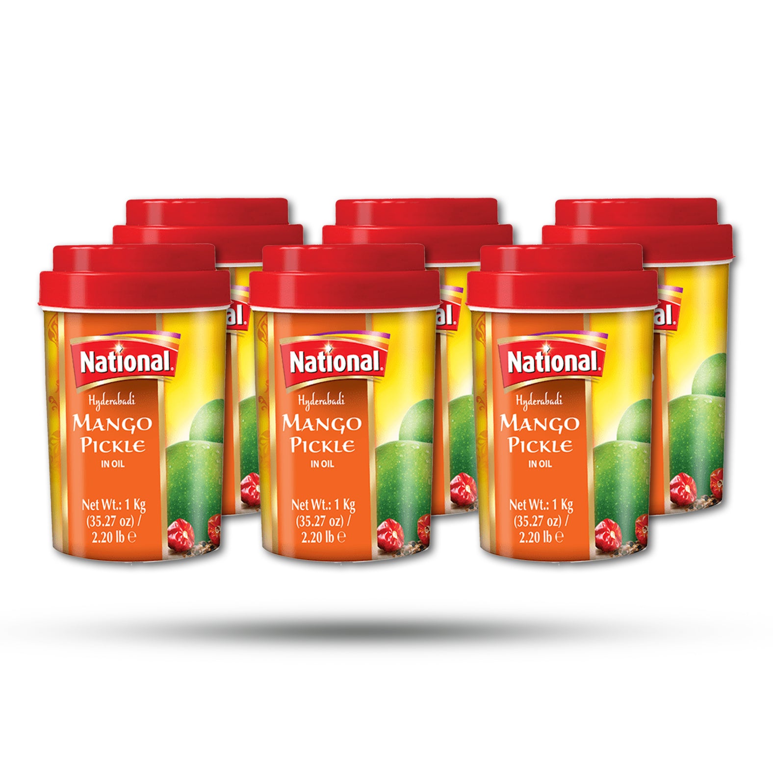 National - Hyderabadi Mango Pickle - 1Kg