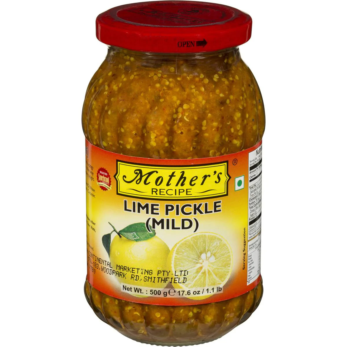 Mothers - Lime Mild Pickle - 500g