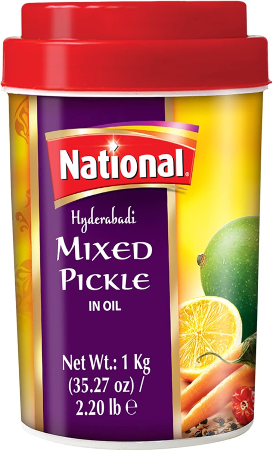 National - Hyderabadi Mixed Pickle - 1Kg