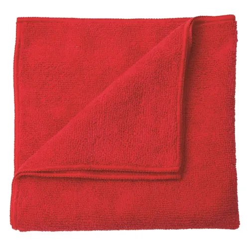 Microfiber Cloth 16X16 - Red - 8/Cs