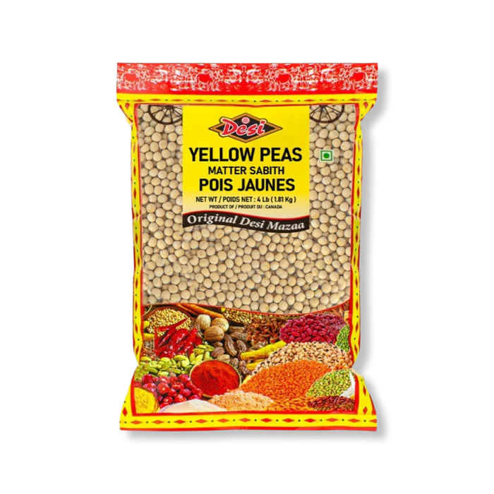 Desi - Yellow Peas Whole - 4lb