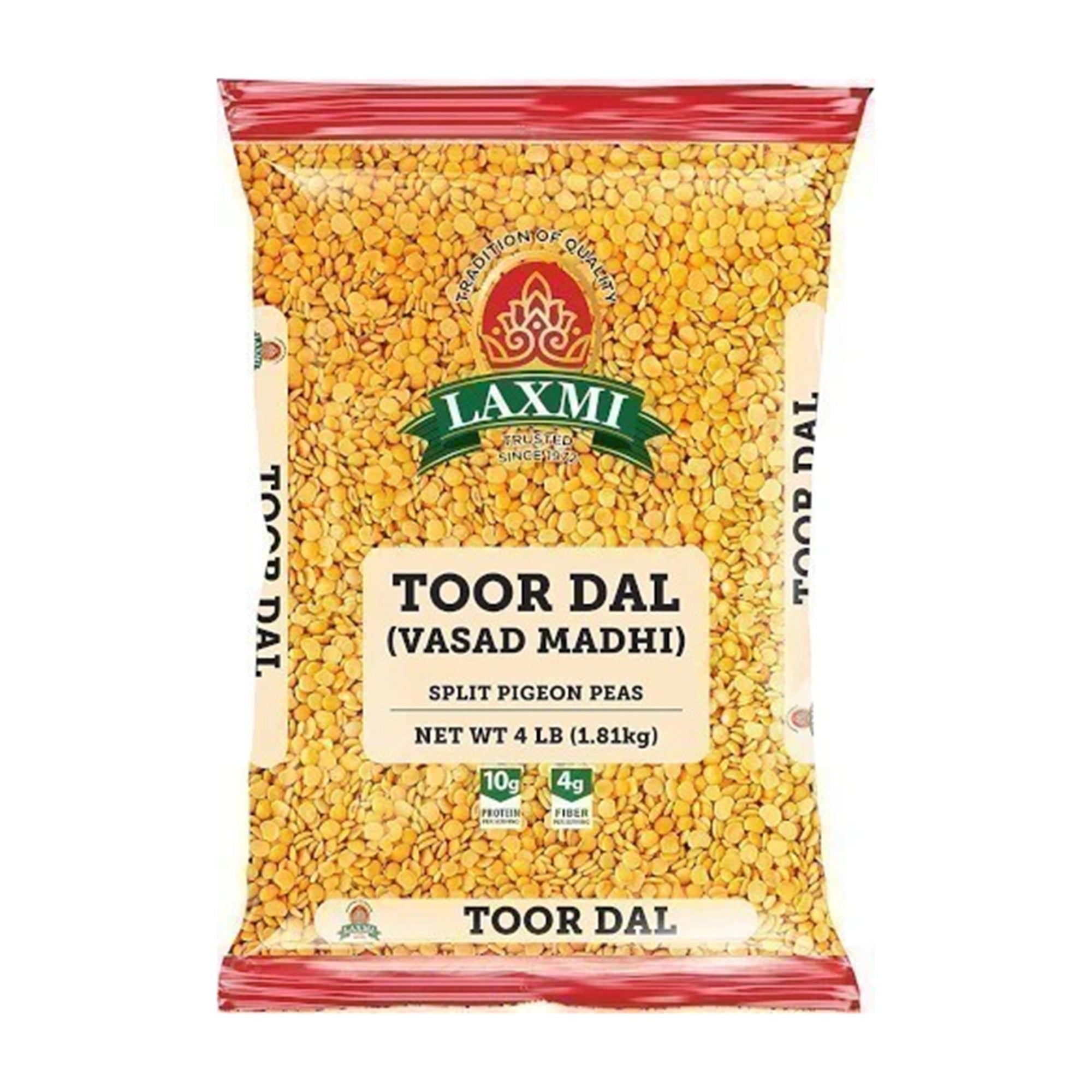 Laxmi - VSD Madhi Toor Dal Plain - 4Lb