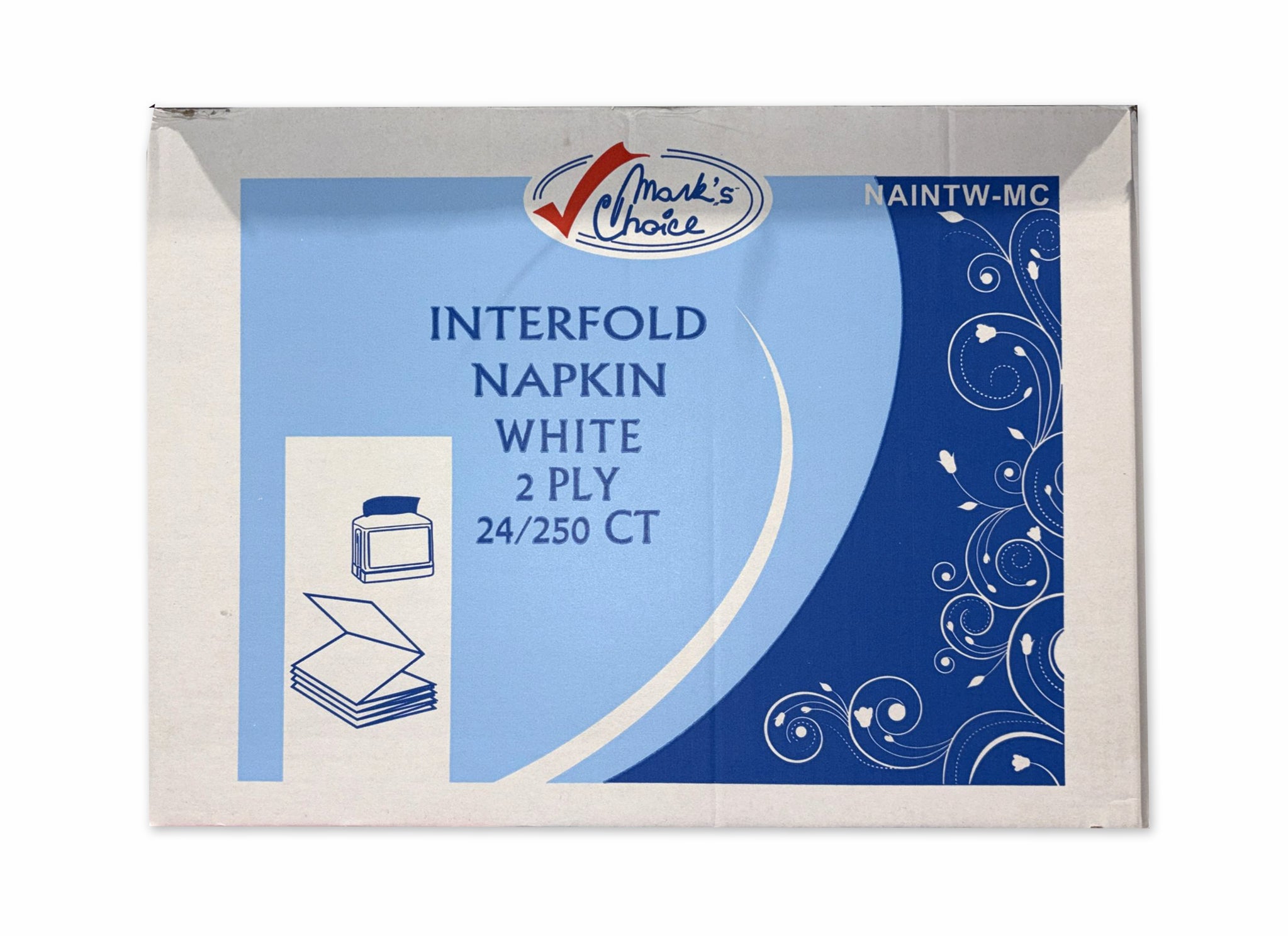 Mark Choice - Interfold Dispenser Napkins - White