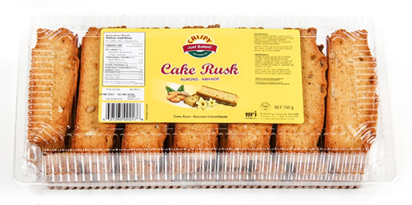 Crispy - Cake Rusk Almonds - 550g