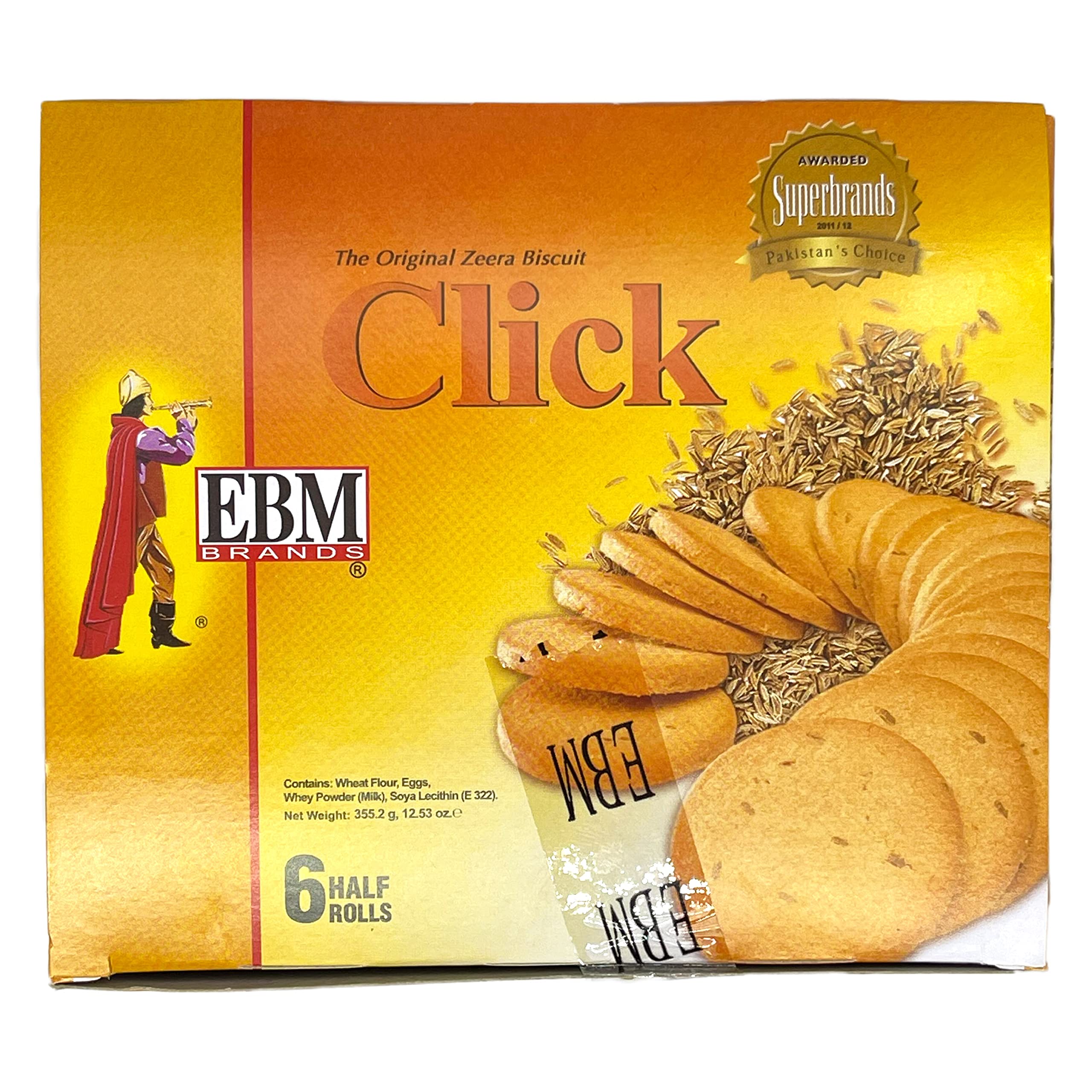 EBM - Half Roll Click Zeera Biscuit - 355.2g
