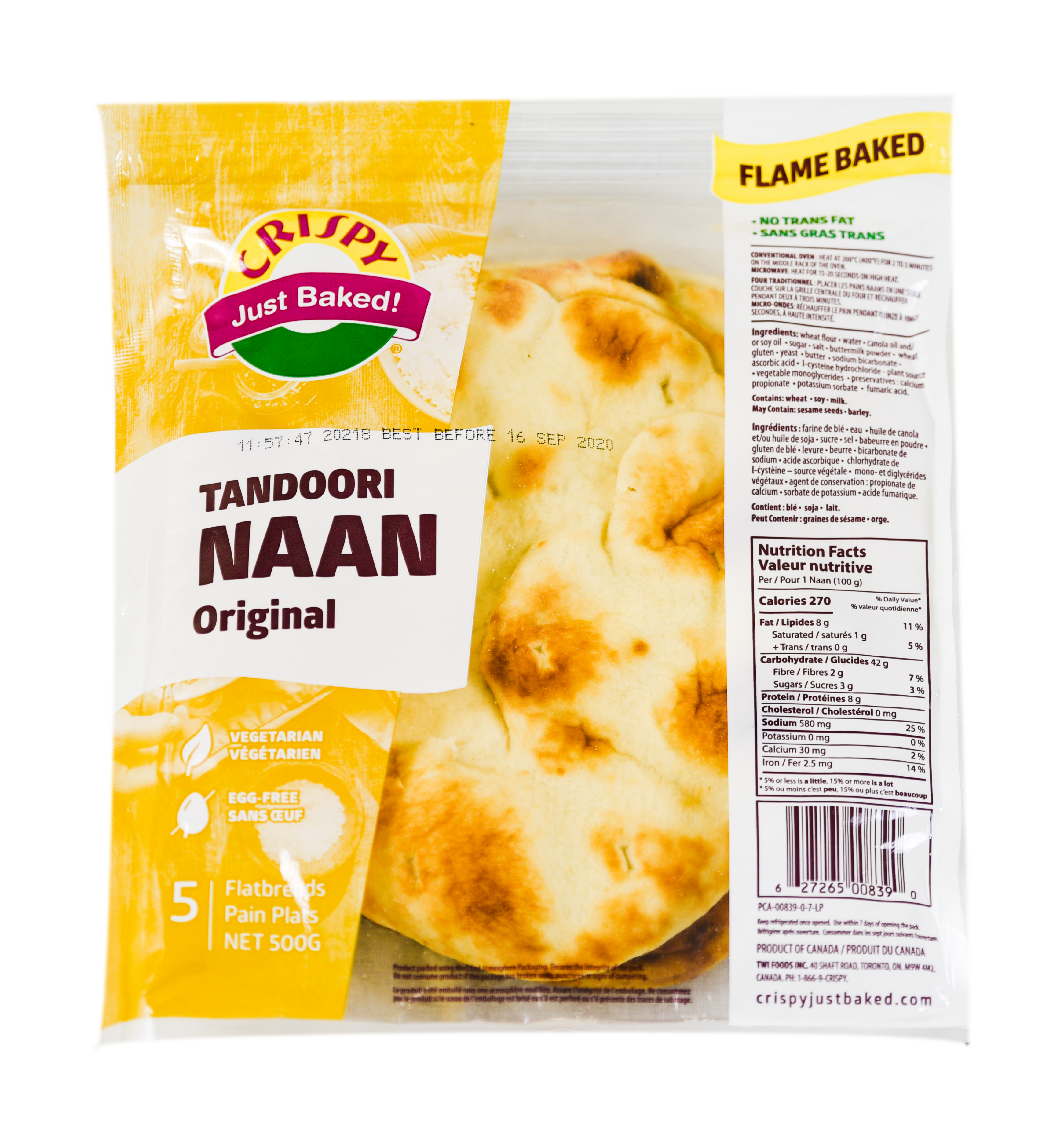 Crispy - Tandoori Naan - 500g