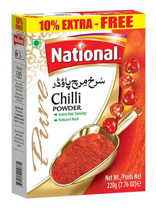 National - Red Chilli Powder - 220g