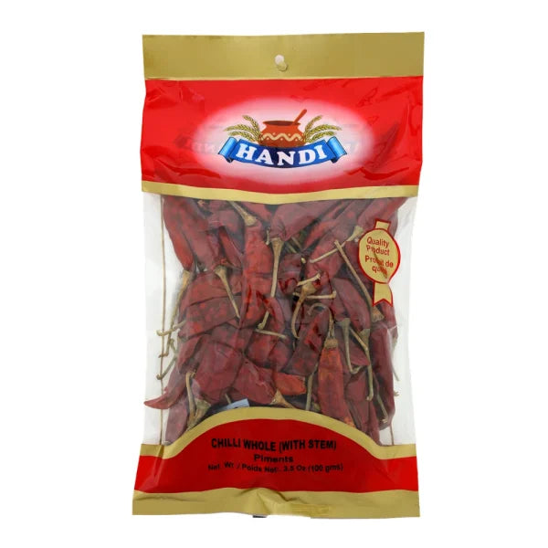 Handi - Chilli Whole With Stem - 100g