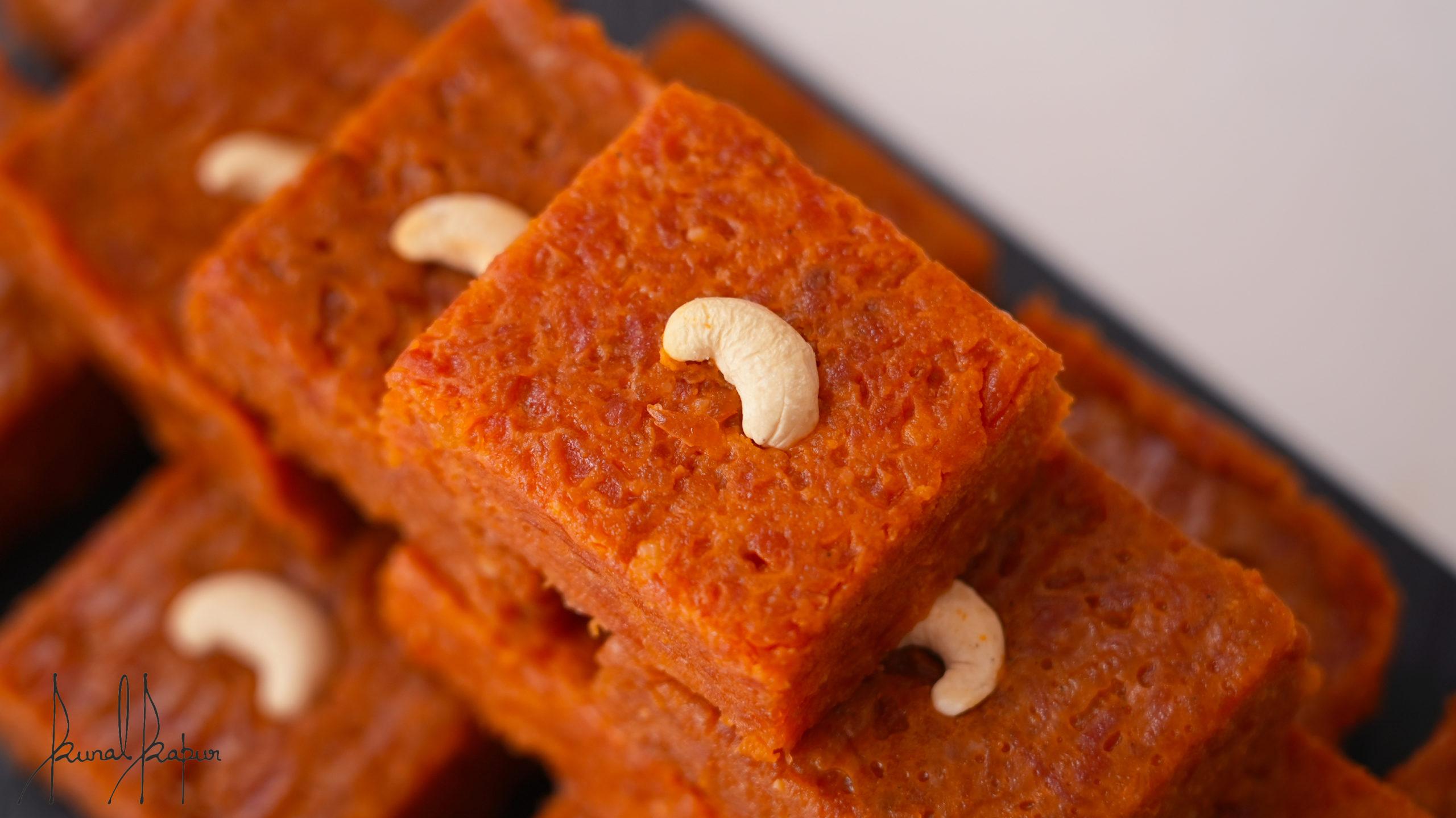 Saffron - Gajrella Barfi Plain